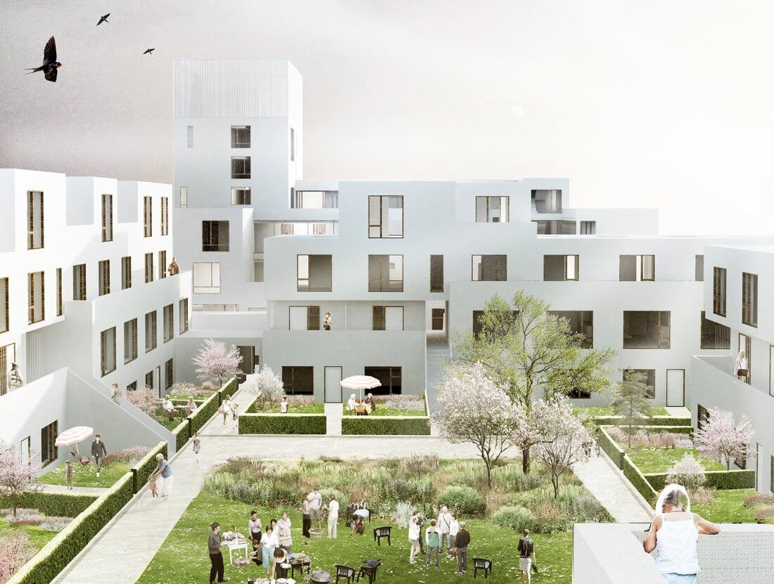 Solvangskvarteret court yard