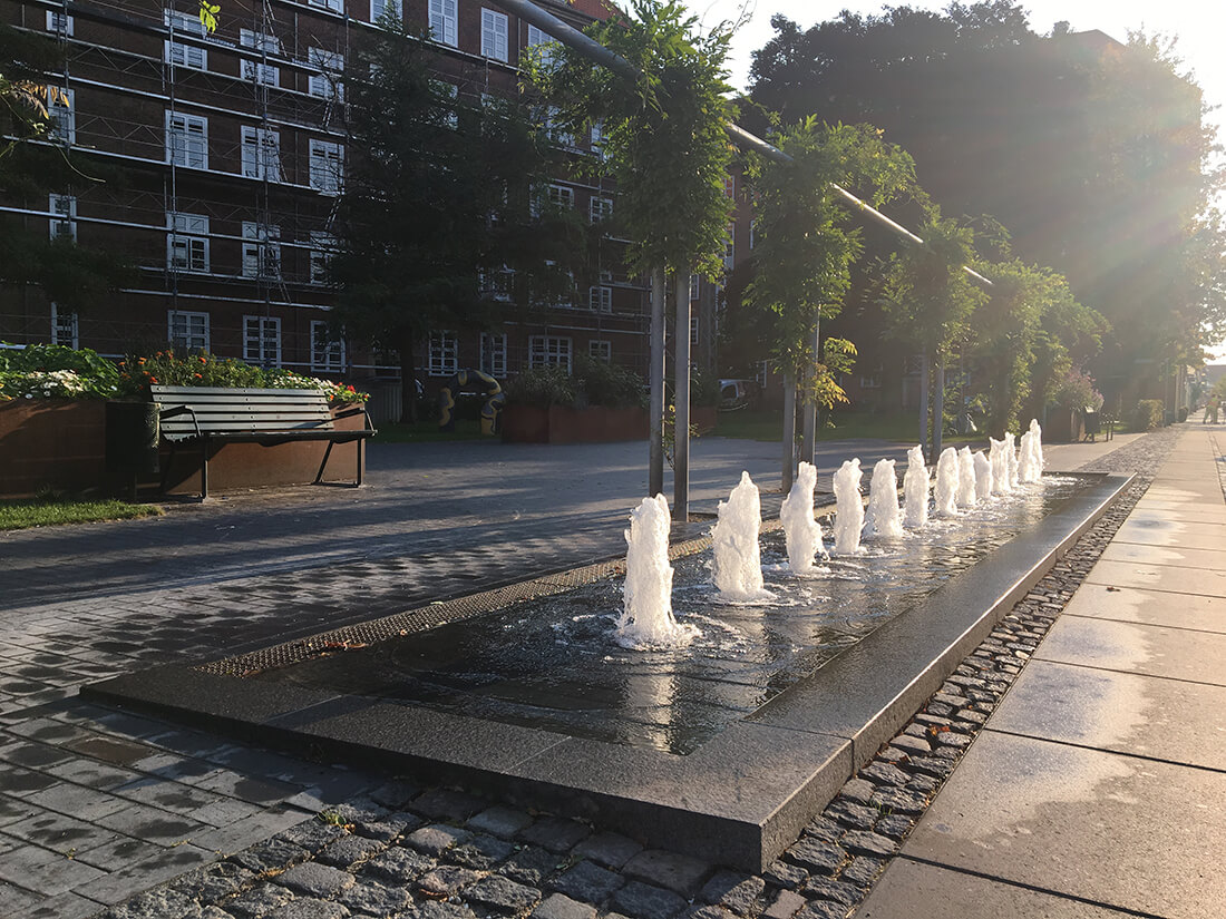 Fountain at Malthe Bruuns gade
