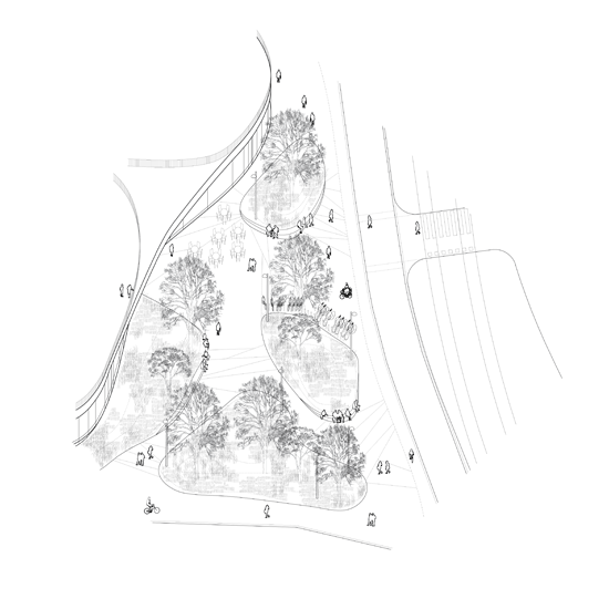 Mountain Man Aalto University axo drawing