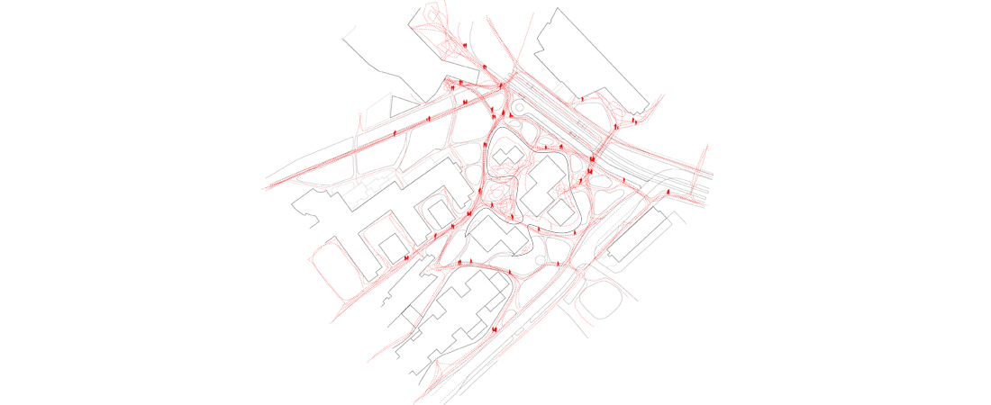 Pedestrian flow mountain man aalto university