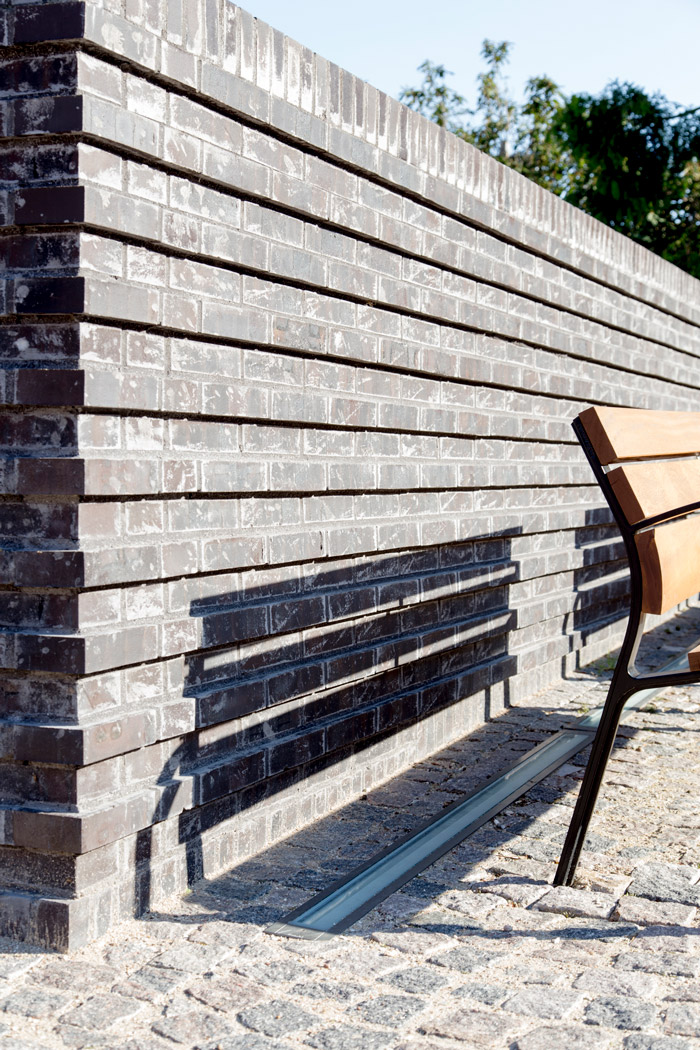 Bench and Brick Wall Sct Olai Square Bench and Brick Wall Sct Olai Square