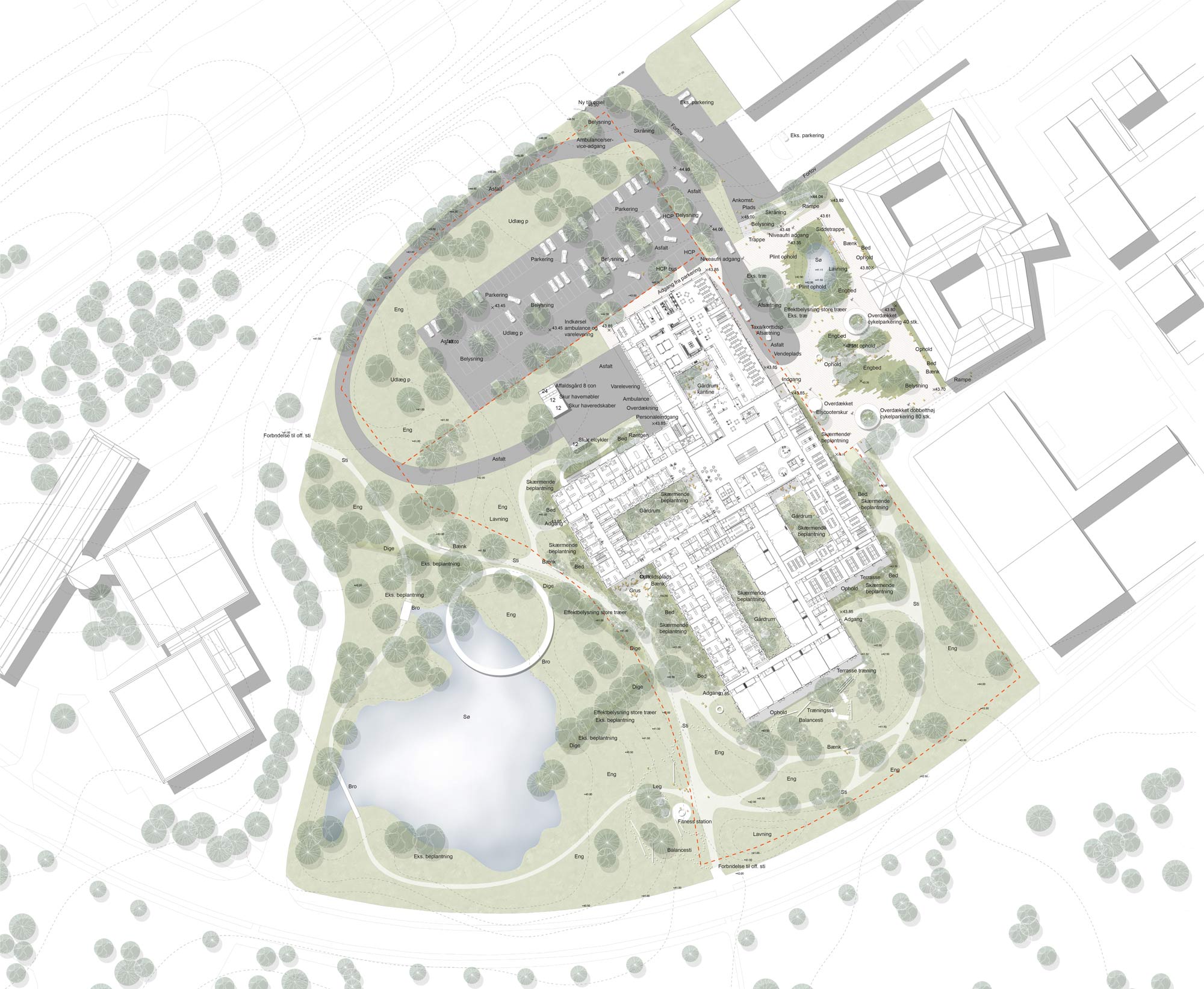 Helsingør Healthcare Center Plan drawing
