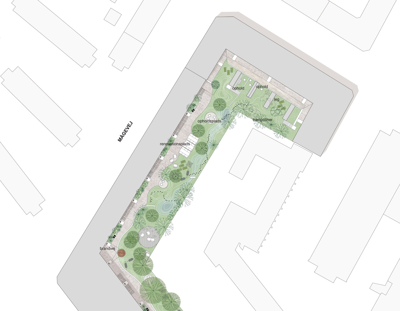 Nattergalevej Climate Courtyard